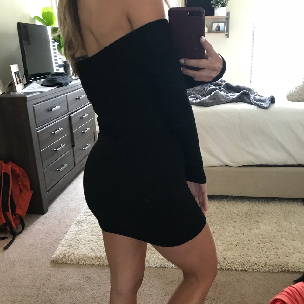 Nasty gal black mini dress NWOT - Picture 3 of 3